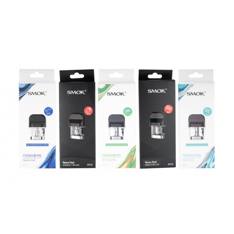 SmokTech Novo 1 And Novo 2 Replacement Pods 3pk, Smok, Novo Pods